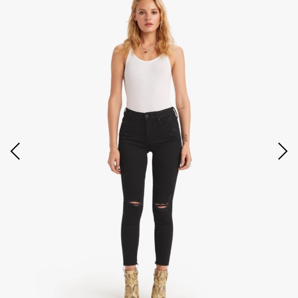 MOTHER High Waist Looker Skinny Jeans